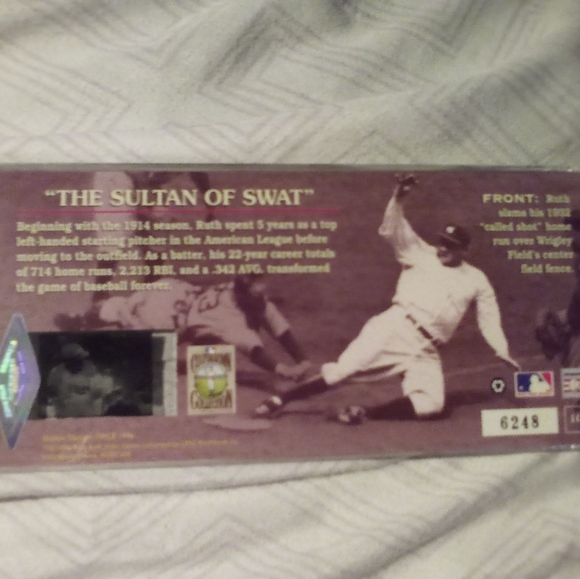 Cool babe Ruth collectable card - Picture 3 of 4